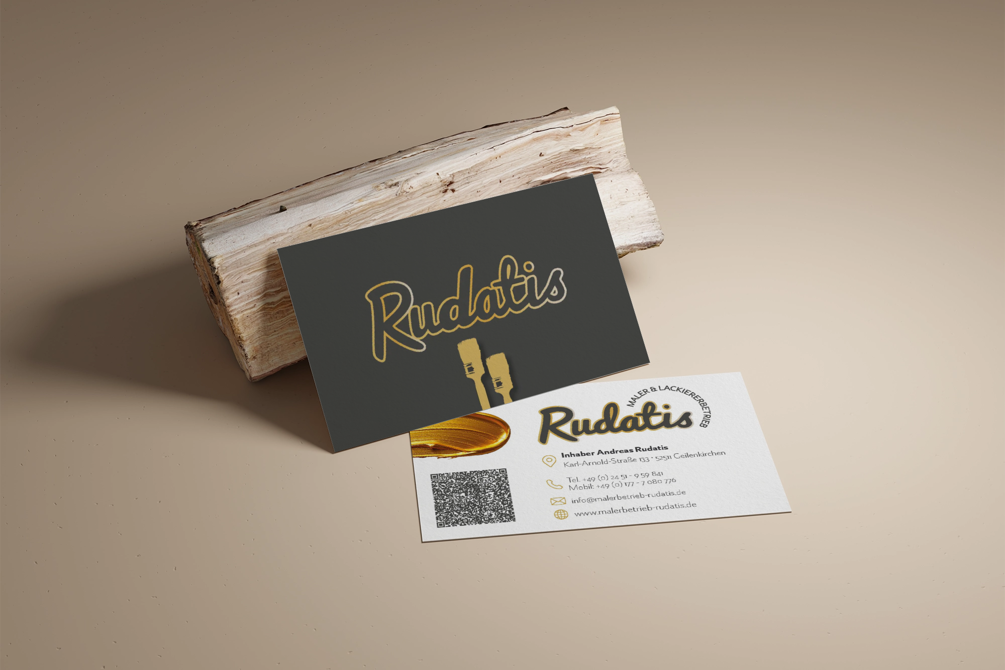 Visitenkarte Malerbetrieb Rudatis