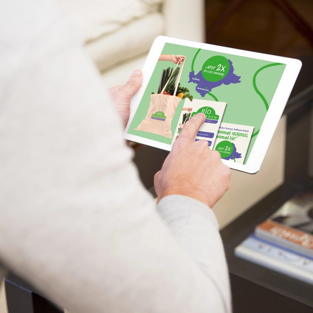 Tablet Mockup Corporate Design Hofladen